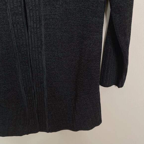 Exclusively Misook Cardigan Long Sleeve Sweater Heather Gray XSmall Petite XSP - Picture 4 of 9